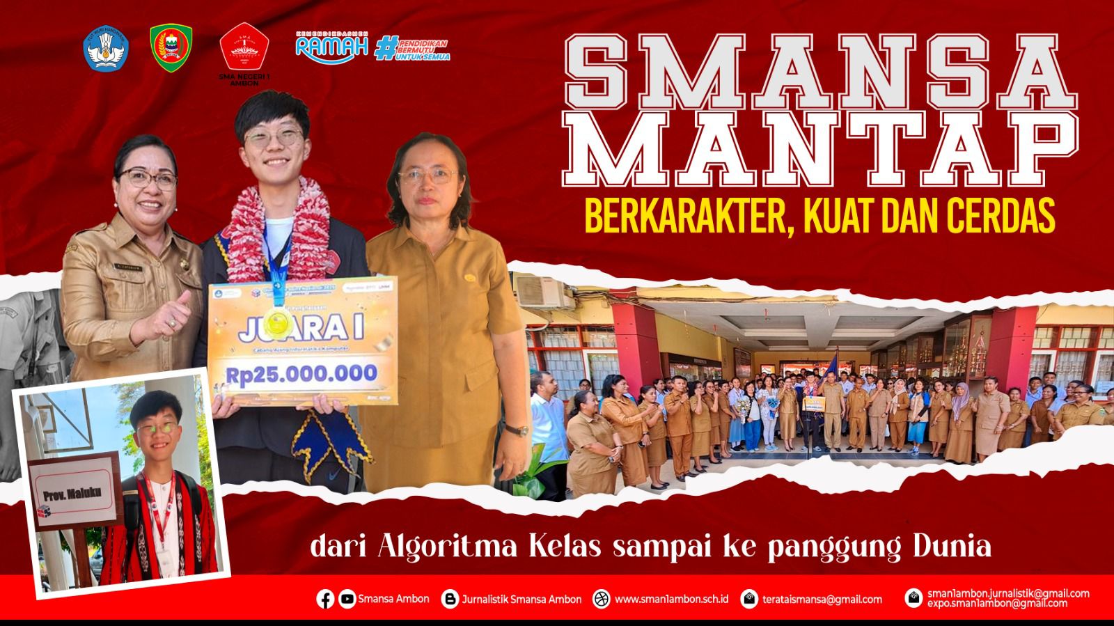 "Juara Sains Nasional Tiba di Ambon: Thesen Wijaya Siswa SMAN 1 Ambon Gondol Emas OSN Informatika!"